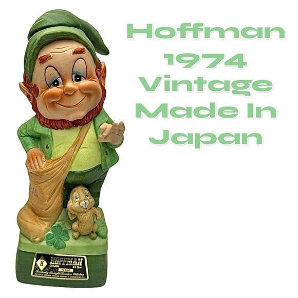 Mr. Lucky Series Mr. Sandman Music Box Decanter 1974 Vtg Hoffman Distilling Co.
